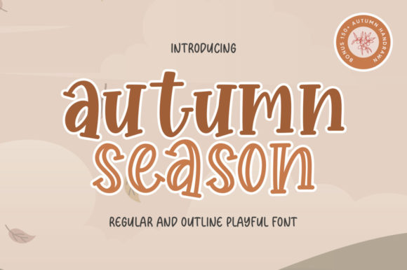 Autumn Season: A Playful Display Font for Creative Designs