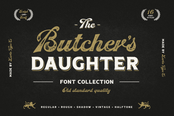 Butcher's Daughter: A Bold Vintage Font for Modern Design