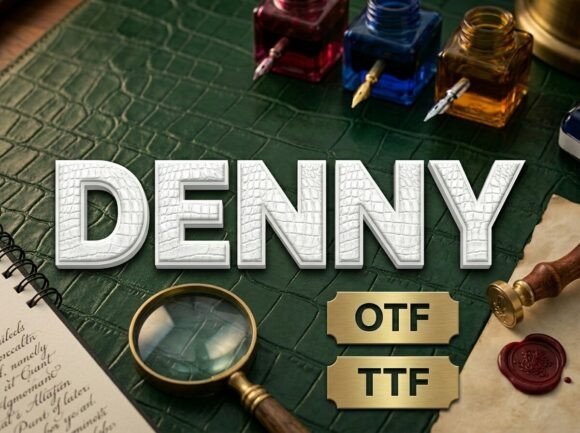 Denny: The Display Font Commanding Creative Attention
