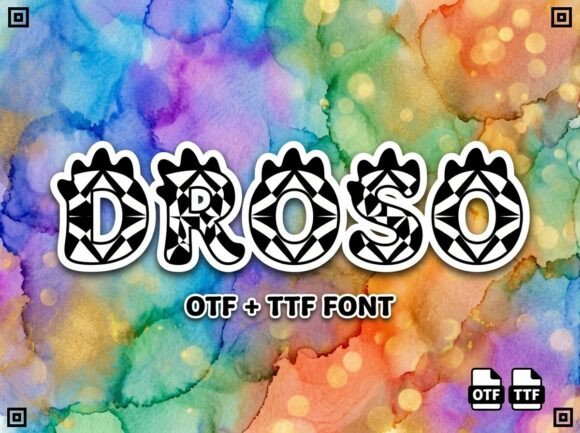 Droso: A Prehistoric Font for Modern Design