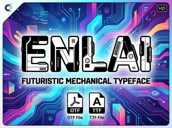 Enlai: A Bold Decorative Display Font for Maximum Impact