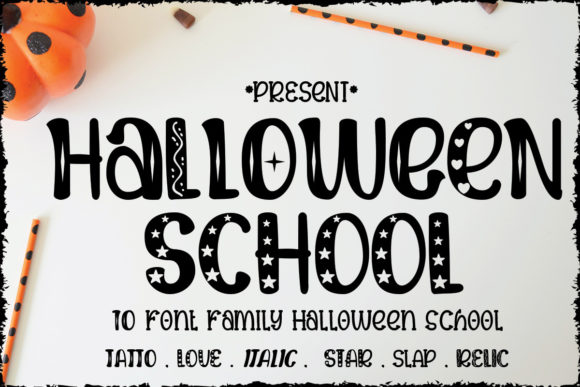 Halloween School: A Designer's Casual Font for Creative Impact