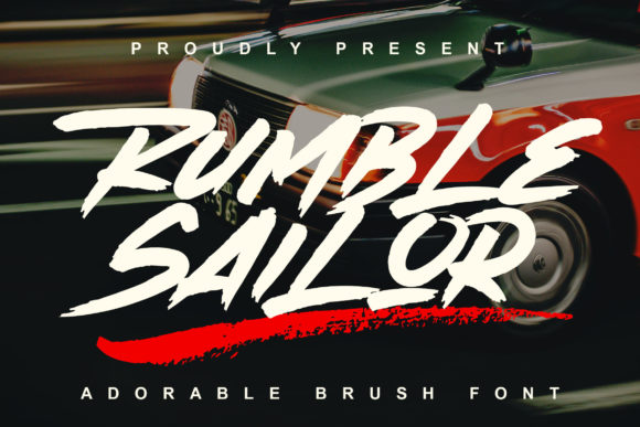 Rumble Sailor: Bold Typography for Street-Smart Branding